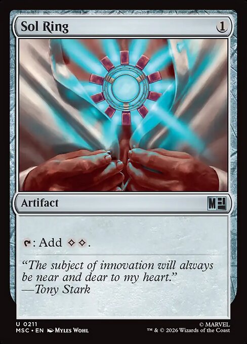 Sol Ring, the most-played Commander staple