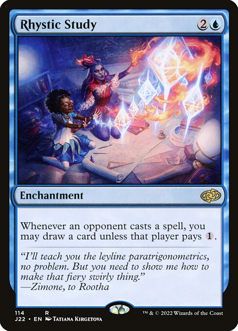 Best card draw in MTG - Rhystic Study card advantage engine for Commander