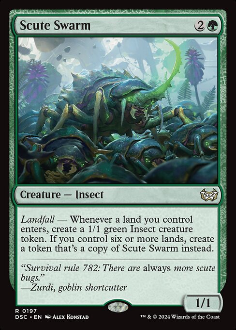 Best token generators in MTG - Scute Swarm making insect tokens