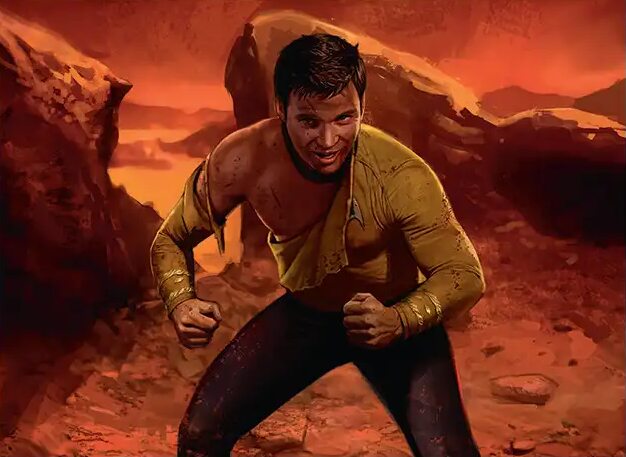 Captain James T. Kirk MTG Star Trek card art by Jason Pastrana