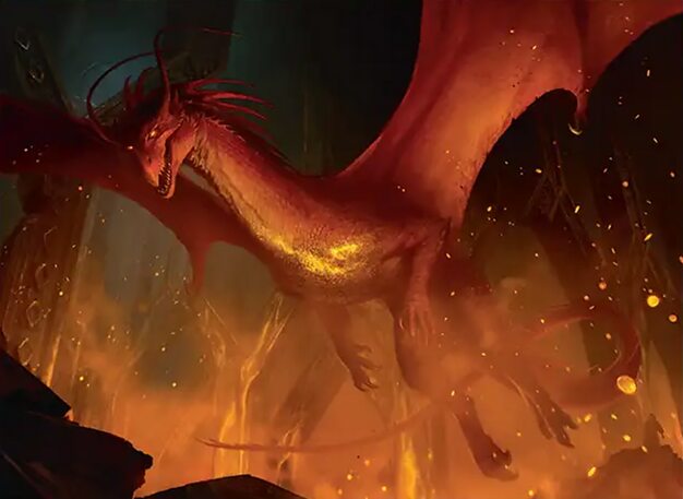Smaug the Magnificent from the MTG The Hobbit set